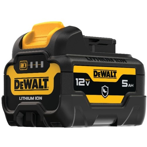 DeWalt XR DCB126G battery, 12 V 5 Ah (black/yellow, housing protects against chemicals, acids and fuels)