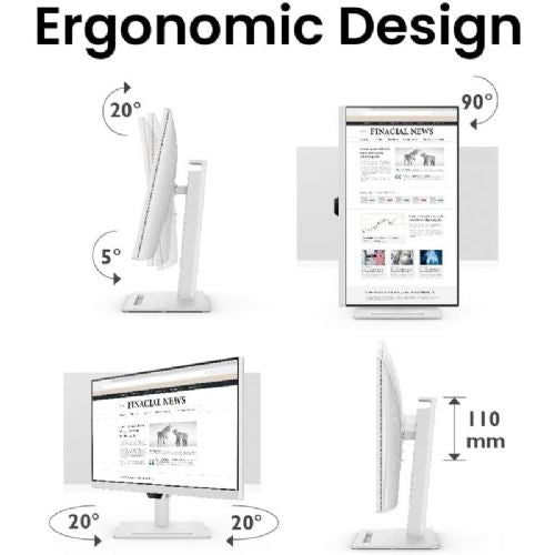 Monitor BENQ GW3290QT 80cm (31,5") 2K IPS 75Hz DP/HDMI/USB-C zvočniki bel