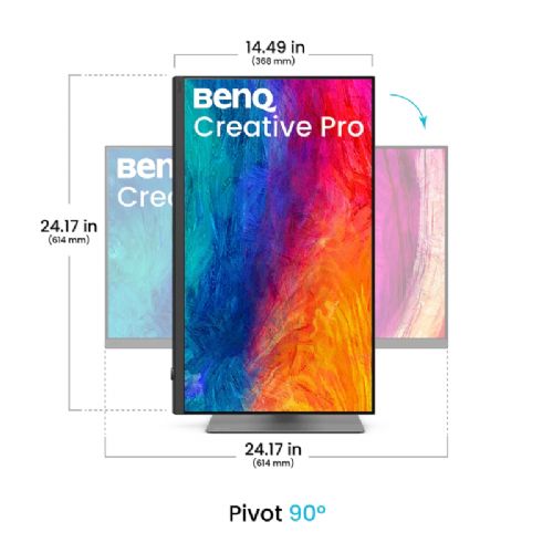 BenQ Creative Pro PD2732U Monitor, 68.6 cm (27"), 4K UHD, IPS, 60 Hz, Thunderbolt 4 90 W, black