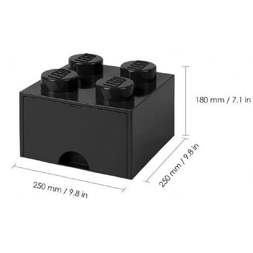 Lego®: Škatla za shranjevanje z gradnikom 4 - Črna (40051733)