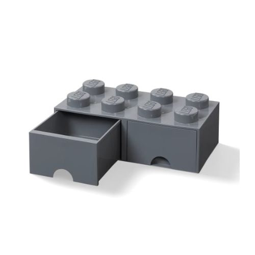 Lego®: Škatla za shranjevanje z gradnikom 8 - temno siva (40061754)