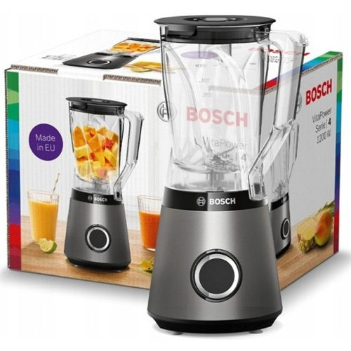 Blender Bosch Series 4 VitaPower MMB6141S, 1.200 W, 1,5 l, 2 hitrosti, srebrna