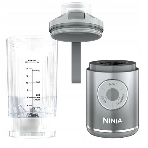 Blender Ninja Cordless Smoothie Maker Blast Max BC251EUSL (srebrn, na baterije, 570 ml skodelica)