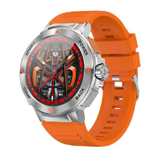 BlitzWolf BW-AT5 Smartwatch AMOLED 1.43" display, Bluetooth calls, health measurement, sports modes, IP67, orange