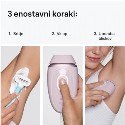 Braun Silk expert Mini PL1111 IPL epilator, IPL technology, compact design, long-lasting results, white color