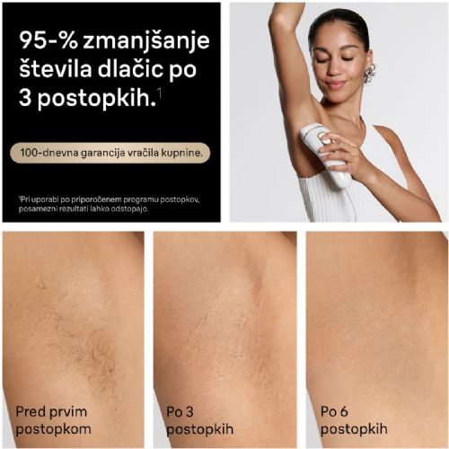 Braun Silk expert Pro 5 PL5221 IPL epilator, SensoAdapt, 10 levels, 2 attachments, long-lasting results, white