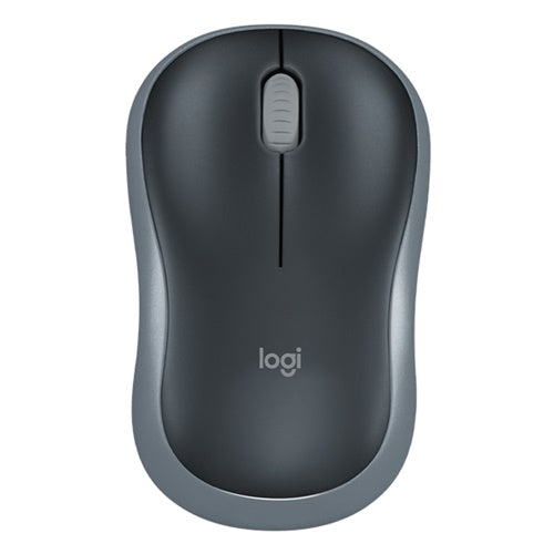 Brezžična miška Logitech M185, siva