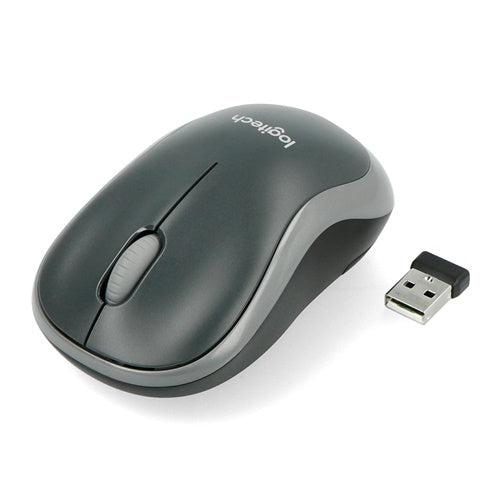 Brezžična miška Logitech M185, siva