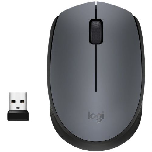 Brezžična miška Logitech M170 (siva, za levičarje in desničarje, PC/Mac)