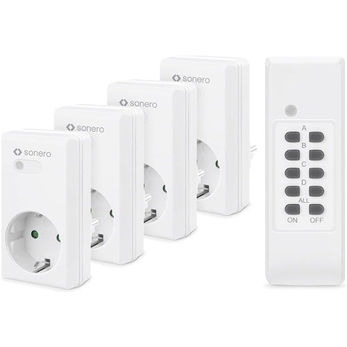 Brezžični stikalni komplet Brennenstuhl RCS 1000 N Comfort (bel, dve stikalni vtičnici, en daljinski upravljalnik)