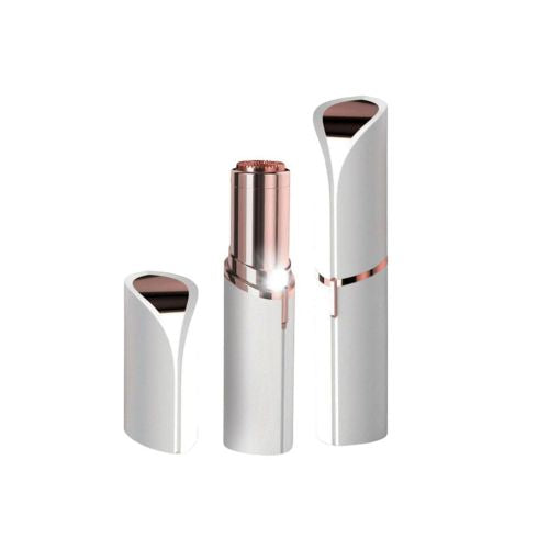 Cordless hair removal epilator with LED light