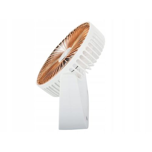 Verk fan, wireless, portable, USB charging, 3 speeds, 16.5 cm, white