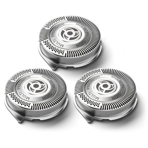 Philips SH50/50 5000 Series 3-pack shaving head silver, MultiPrecision blades, for a smooth and comfortable shave, quick change, foils and knives