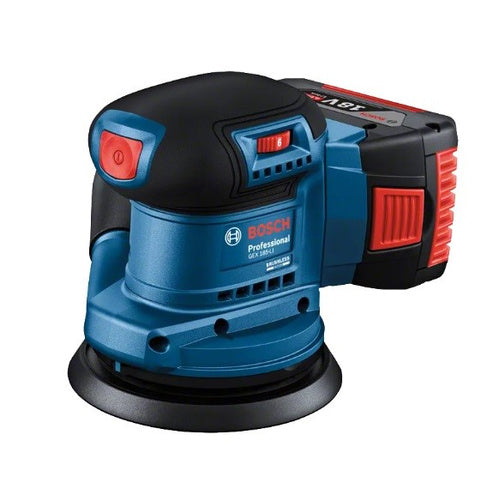 Bosch GEX 185-LI sander, 18V, Ø125 mm, brushless motor, dust extraction