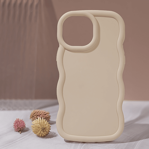Bubble silicone case for iPhone 16 Pro - beige
