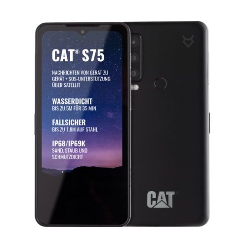 Pametni telefon Caterpillar CAT S75, Dual SIM, 6 GB RAM, 128 GB, črn (EU)