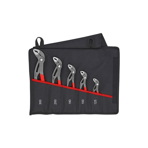 Knipex 001955S5 water pump pliers set, 5-piece, black (00 19 55 S5)