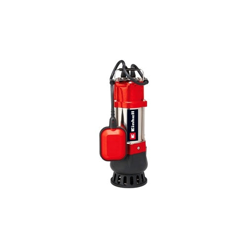 Einhell GC-DP 5010 G dirty water pump, 500 W, 12,000 l/h flow rate, up to 8 m pumping height, red/stainless steel