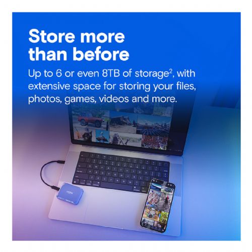 Zunanji SSD disk Crucial X10 4TB, USB 3.2 Type-C, do 2100 MB/s, IP65 vodoodpornost, odporen na padce