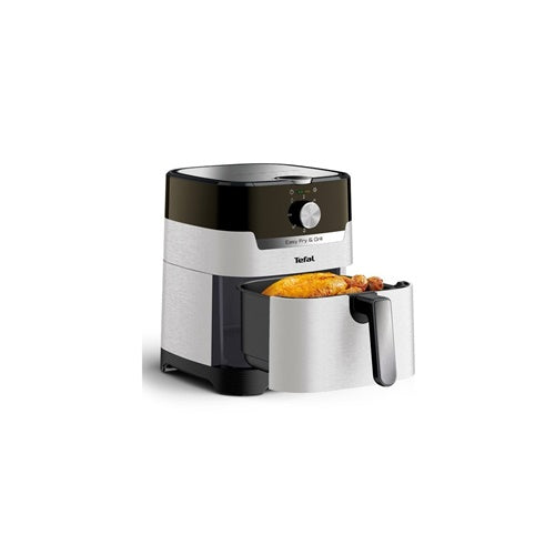 Tefal Easy Fry & Grill Classic air fryer (stainless steel/black, 1,550 W, for 4.2L, black/stainless steel)