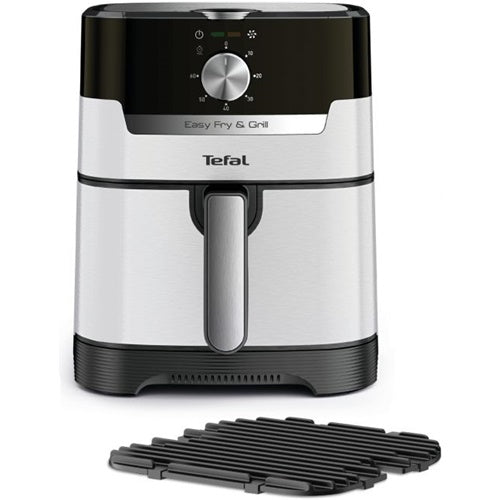Tefal Easy Fry & Grill Classic air fryer (stainless steel/black, 1,550 W, for 4.2L, black/stainless steel)