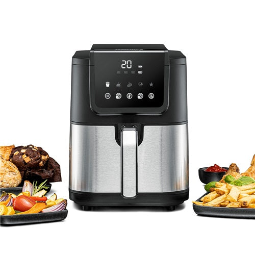 Rommelsbacher FRH 1500 XL deep fryer, 1,500W, for 5 L, black/stainless steel