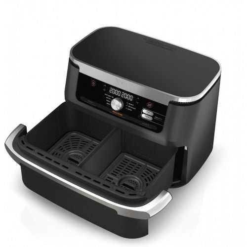 Ninja Foodi FlexDrawer AF500EU Air Fryer, 2470 W, for 10.4 l (2 x 5.2 l), black/stainless steel