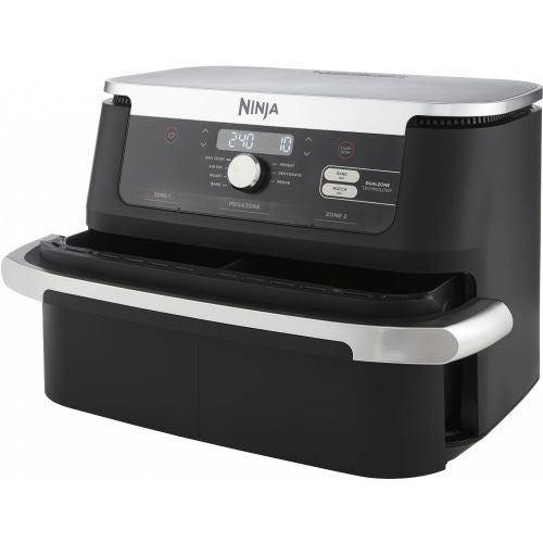 Ninja Foodi FlexDrawer AF500EU Air Fryer, 2470 W, for 10.4 l (2 x 5.2 l), black/stainless steel