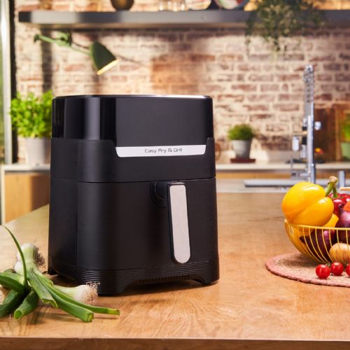 Cvrtnik na vroč zrak Tefal Easy Fry & Grill Precision EY5058, 4.2 L, črna