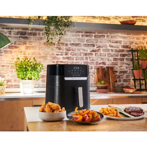 Cvrtnik na vroč zrak Tefal Easy Fry & Grill Precision EY5058, 4.2 L, črna