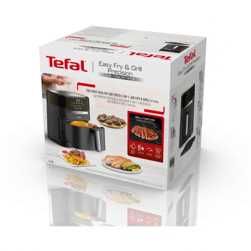 Cvrtnik na vroč zrak Tefal Easy Fry & Grill Precision EY5058, 4.2 L, črna