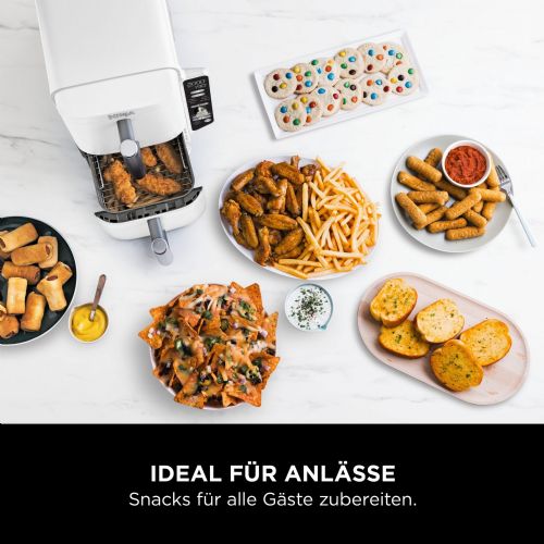 Cvrtnik Ninja Double Stack XL SL400EUWH, dvonivojski, 2470 W, 2 košari po 4,75 l, bel