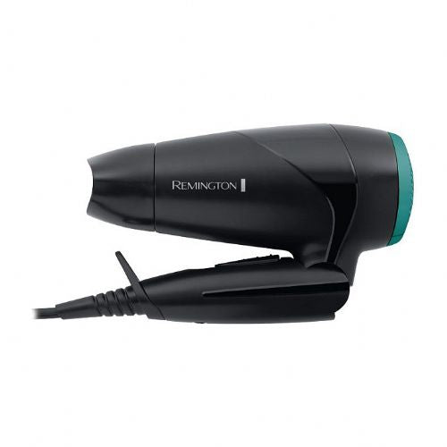 Sušilec za lase Remington D 1500 2000 W, zložljiv ročaj, za potovanja, 2 hitrosti, črno-zelena