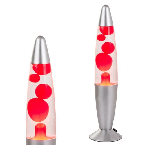 Decorative magma lava lamp red