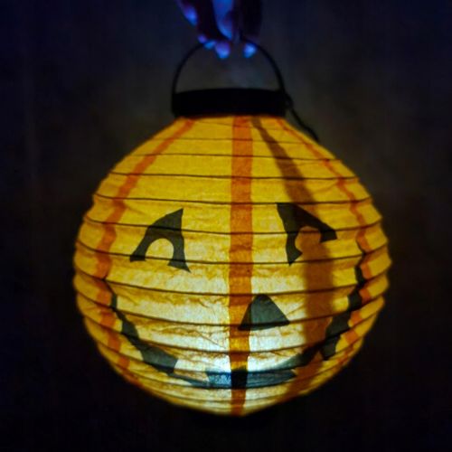 Decorative foldable LED pumpkin lamp 20cm