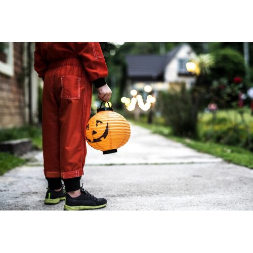 Decorative foldable LED pumpkin lamp 20cm
