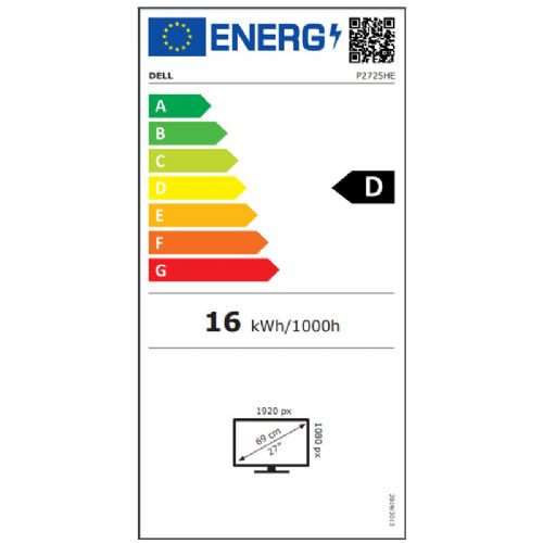 Monitor Dell P2725HE, 68,59 cm (27"), FHD, IPS, 100 Hz, DP/HDMI/RJ45/USB-C
