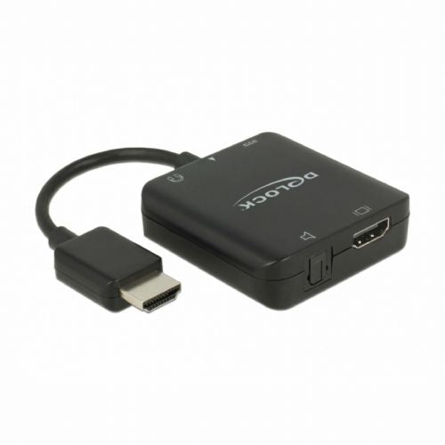 Delock Converter HDMI-HDMI 4K /3.5mm/ TOSLINK/SPDIF Audio Extractor 62784 (OPEN PACKAGING)