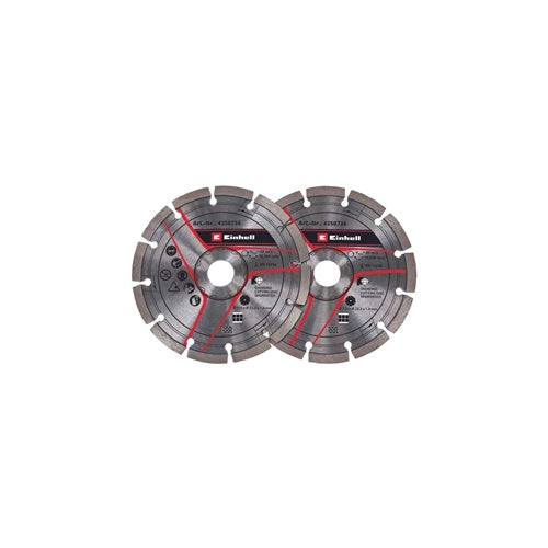 Einhell 4350736 diamond cutting disc, Ø 125 mm (2 pieces, for wall grooves)