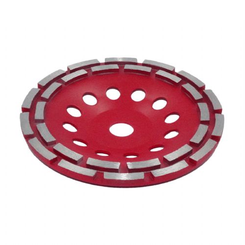 Diamond disc for concrete grinding 180mm double row