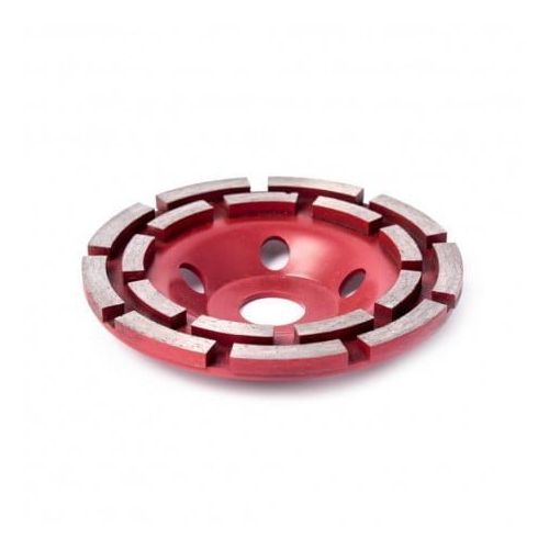 Diamond disc for concrete grinding 180mm double row