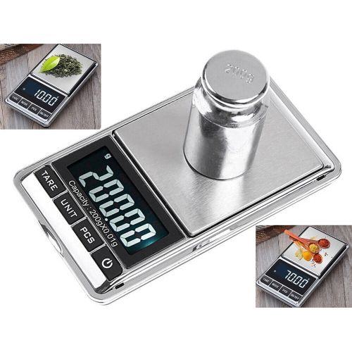 Digital mini LCD pocket scale Verk illuminated 0.01-500g