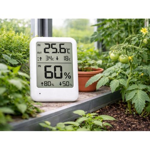 Digital LCD thermometer hygrometer Verk, magnet, alarm, external sensor