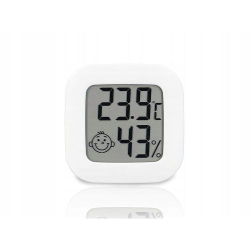 Digital LCD thermometer Verk, hygrometer, weather station, LCD screen, white