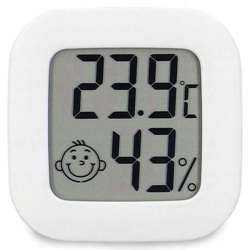 Digital LCD thermometer Verk, hygrometer, weather station, LCD screen, white