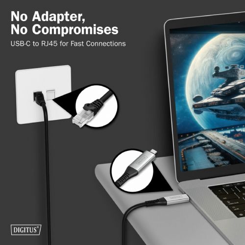 Digitus cable USB TypeC-Network UTP RJ45 Giga 3m AK-300601-030-S
