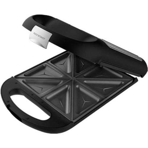 Družinski aparat za sendviče Cecotec Rock'nToast (nerjaveče jeklo/črna barva, 1500 W, za 4 osebe)