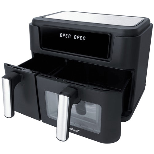 Dvojni cvrtnik Steba HF 9500 DUO, 2.400W, 2 košari 6 L + 3,5 L, črna 5100072200