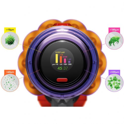 Dyson V12 Detect Slim Absolute Staubsauger nikelj rumena