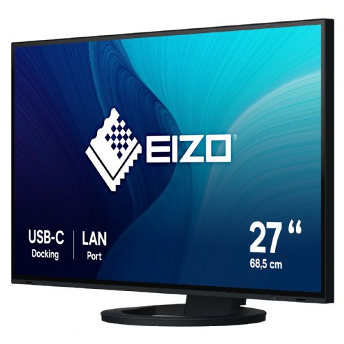 Monitor Eizo EV2795-BK, 68,58 cm (27"), 2560x1440 WQHD, IPS, 5ms, HDMI, DP, USB-C, RJ-45, črn (EV2795-BK)